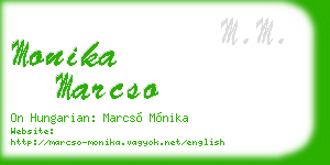 monika marcso business card
